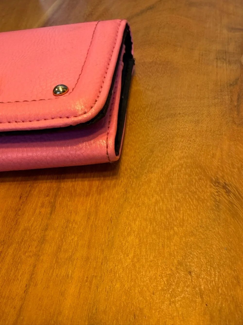 Barbiecore Pink Faux Leather Compact‎ Wallet Snap Closure  (VGUC)
